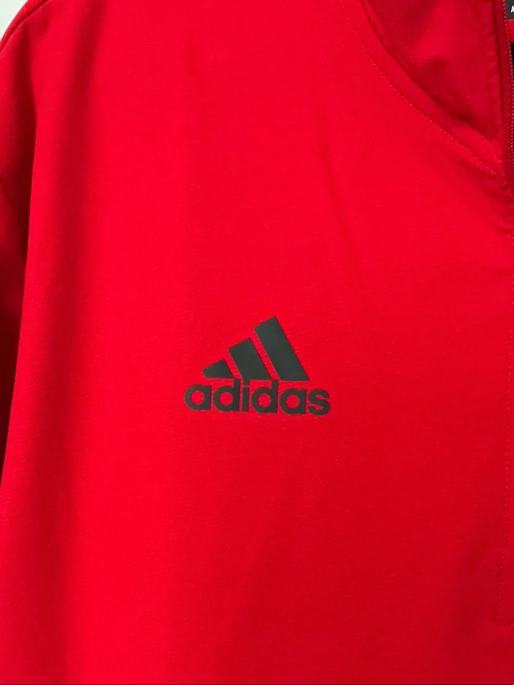 adidas Chicago Blackhawks Red Half-Zip Pullover